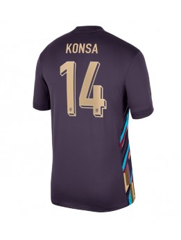 Engleska Ezri Konsa #14 Gostujuci Dres EP 2024 Kratak Rukavima Engleska Ezri Konsa #14 Gostujuci Dres EP 2024 Kratak Rukavima